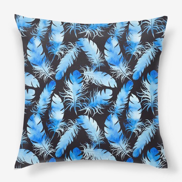 Подушка «Перья синей птицы»