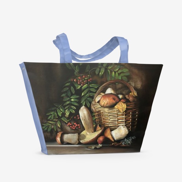 Пляжная сумка «Осенний натюрморт. Грибы»