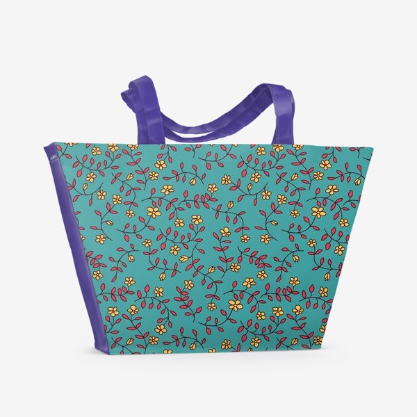Пляжная сумка «plant pattern»