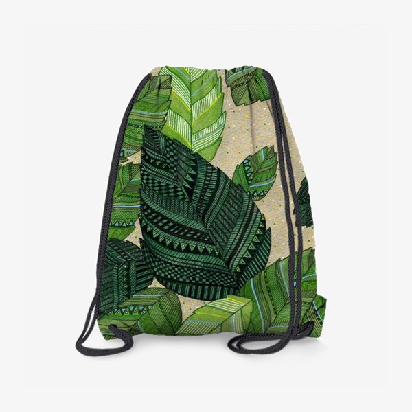 Рюкзак «Листья с орнаментом (цвет)»