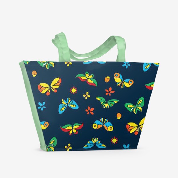 Пляжная сумка &laquo;Тропические бабочки&raquo;
