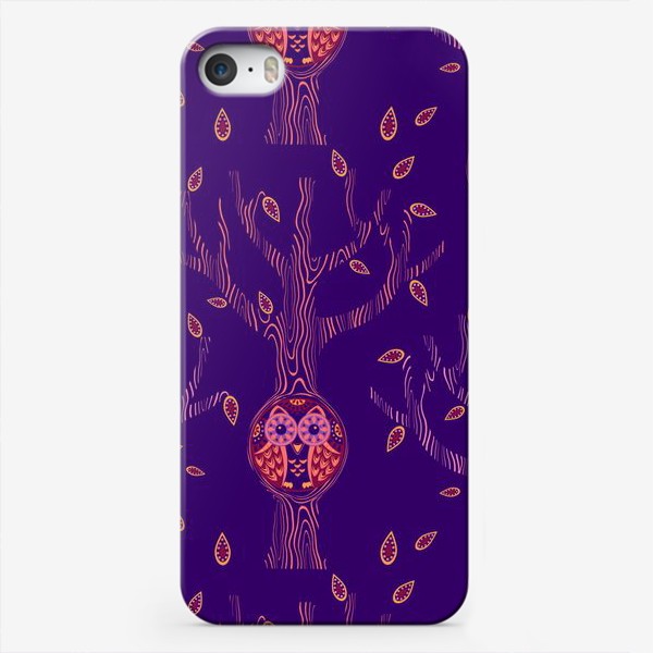 Чехол iPhone «Совы в сказочном лесу»