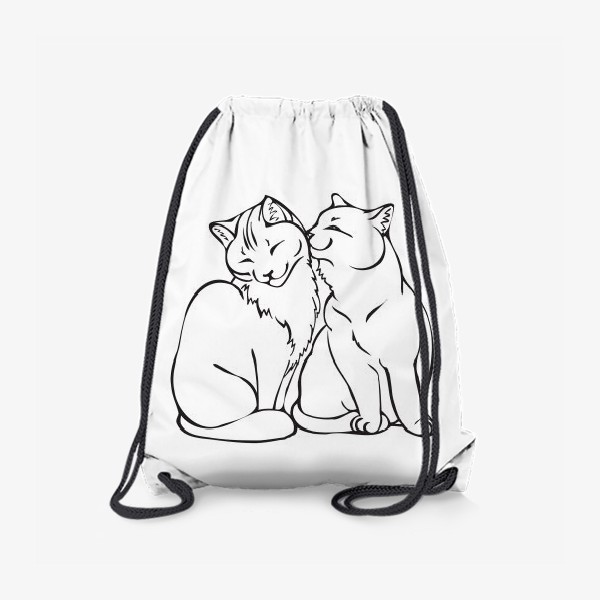 Рюкзак «парочка влюбленных котов»