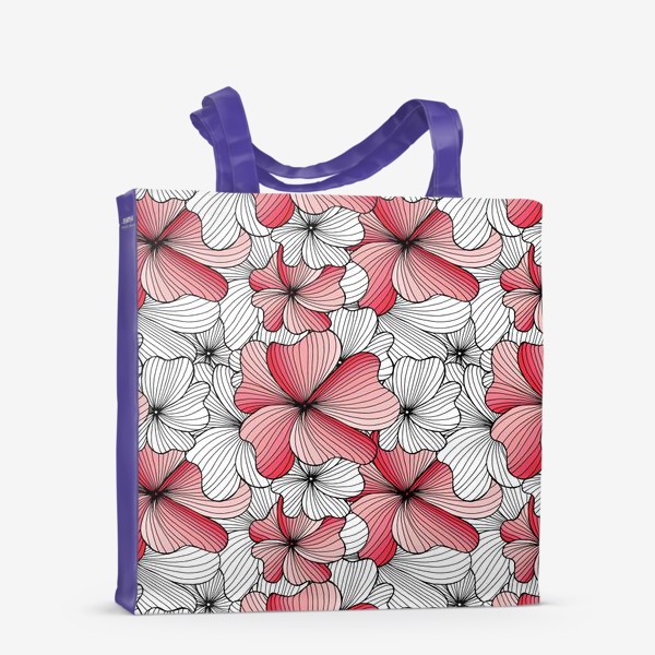 Сумка-шоппер «Вспоминая о весне, розовый цвет сакуры»