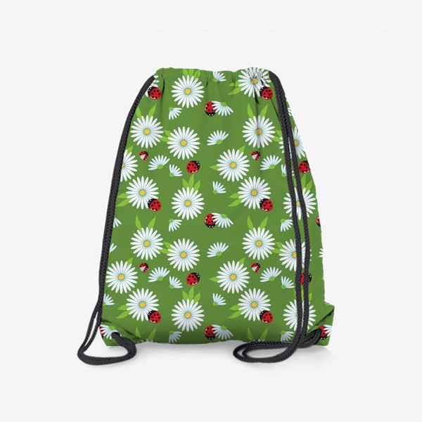 Рюкзак «ромашки на зеленом фоне»