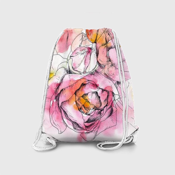 Рюкзак «Акварельные цветы»