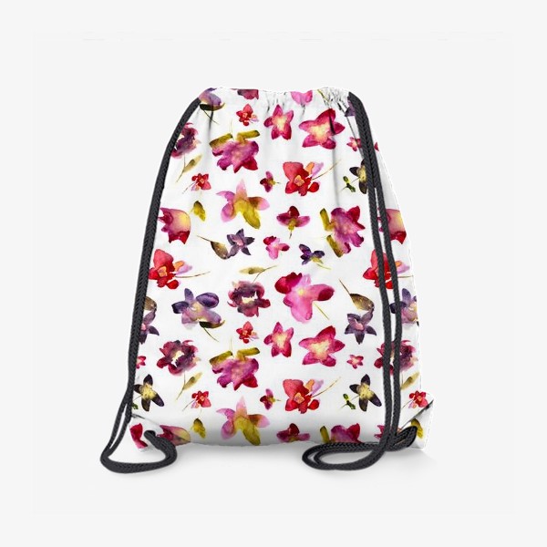 Рюкзак «Floral vibes \\ Акварельные цветы»