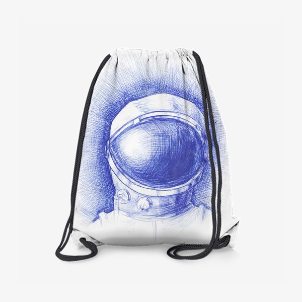 Рюкзак «Космонавт графика синяя ручка»