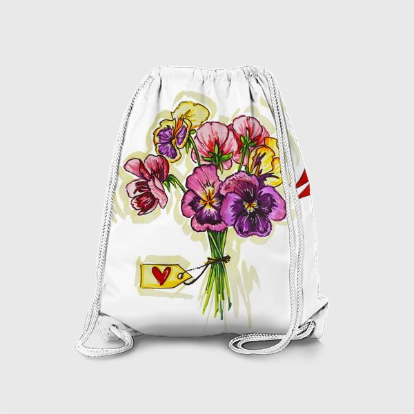 Рюкзак «Цветы анютины глазки»