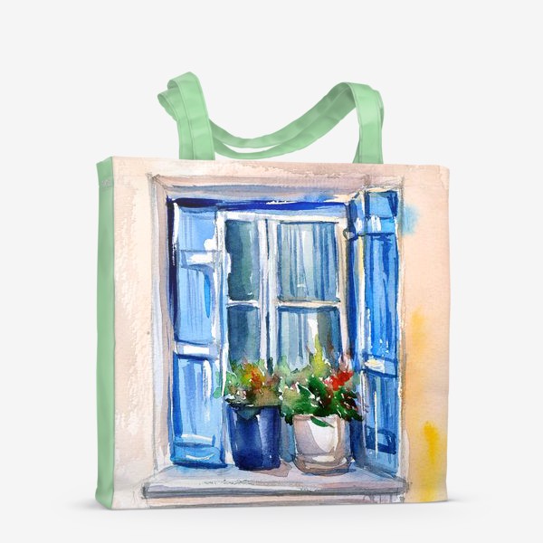Сумка-шоппер «Окно с цветами»