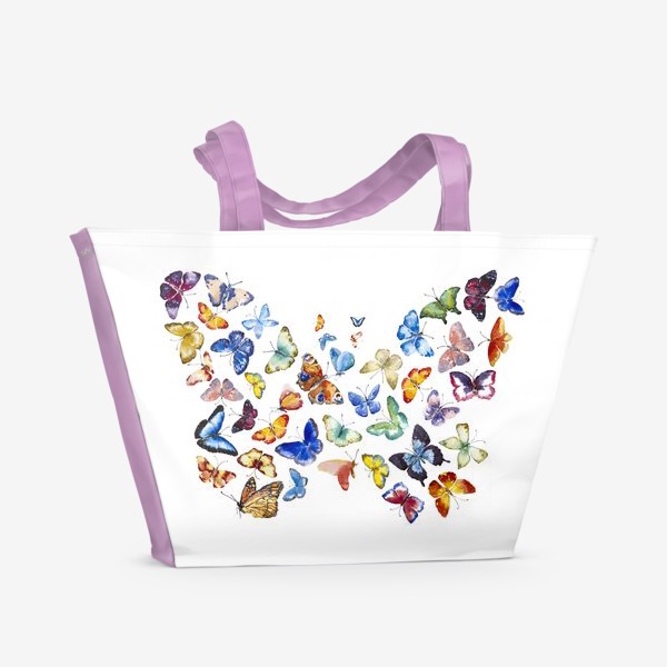 Пляжная сумка «Бабочка из бабочек»