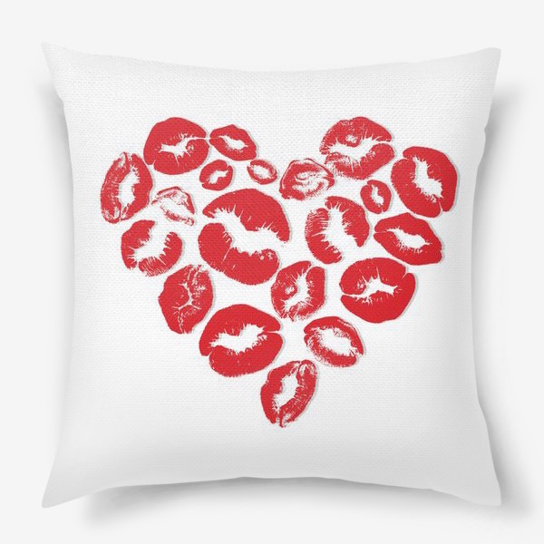 Подушка «kisses heart»