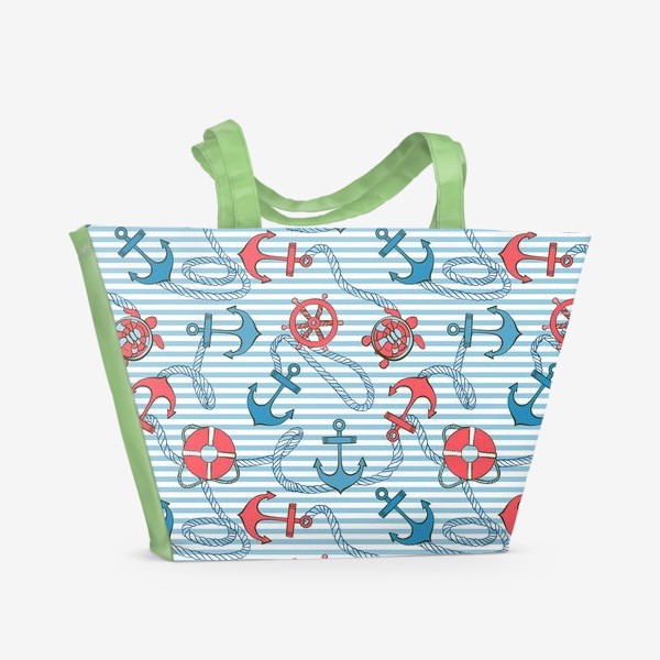 Пляжная сумка «marine pattern»