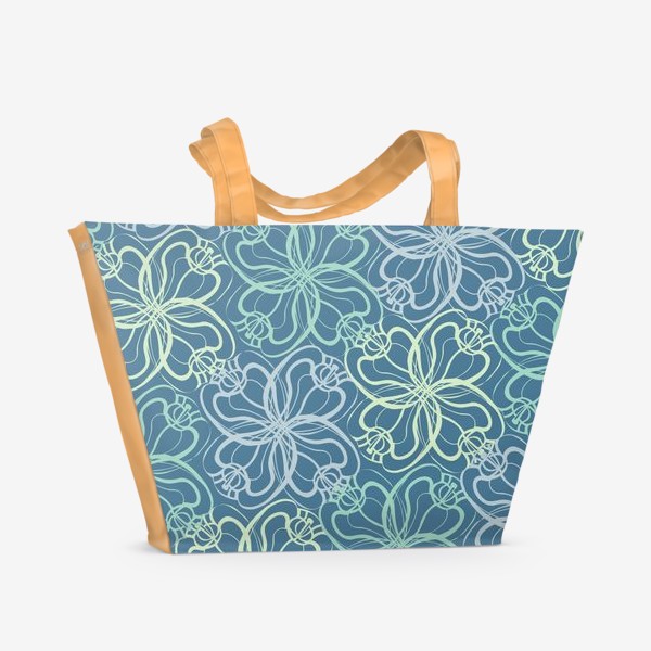 Пляжная сумка «Цветочный принт»