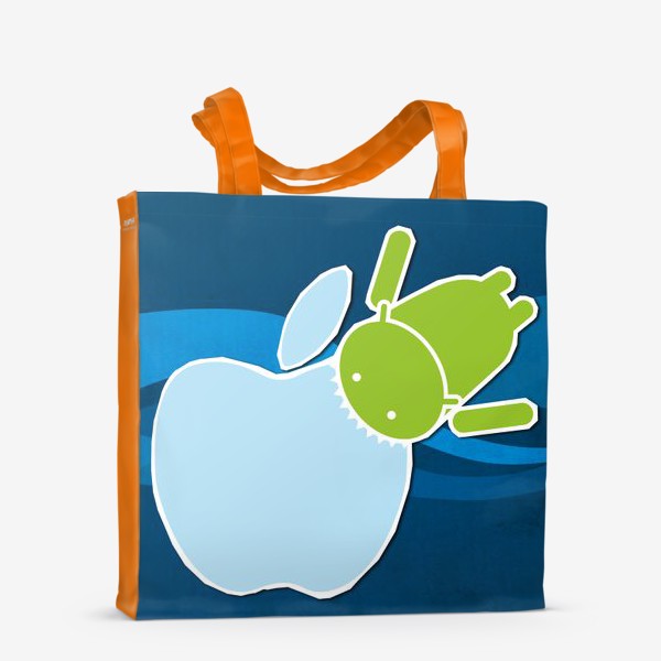 Сумка-шоппер «Андроид и яблочко»