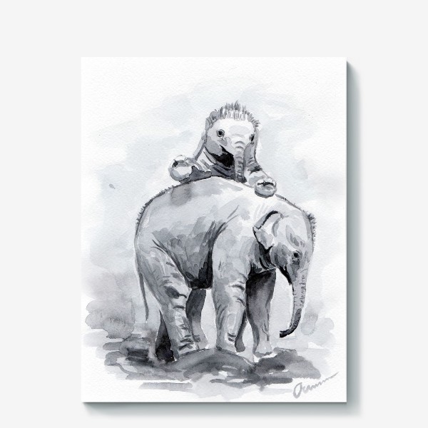 Холст «Слонята»