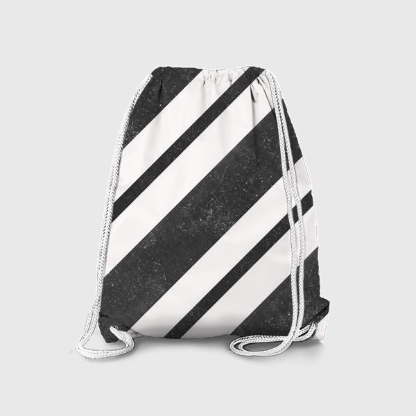 Рюкзак «Черные диагонали гранж Black Collection»