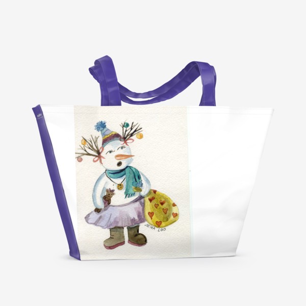 Пляжная сумка «Cнегодевочка»