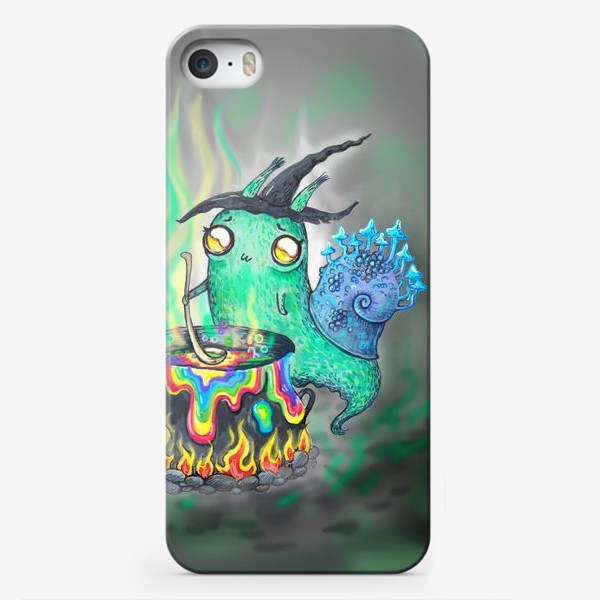 Чехол iPhone «Улитка-ведьма (Радужное зелье)»
