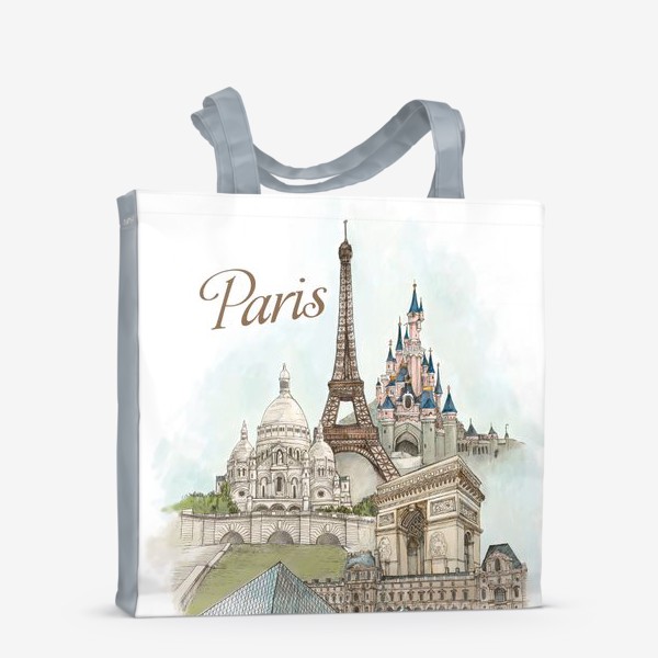 Сумка-шоппер «Цветной Париж»