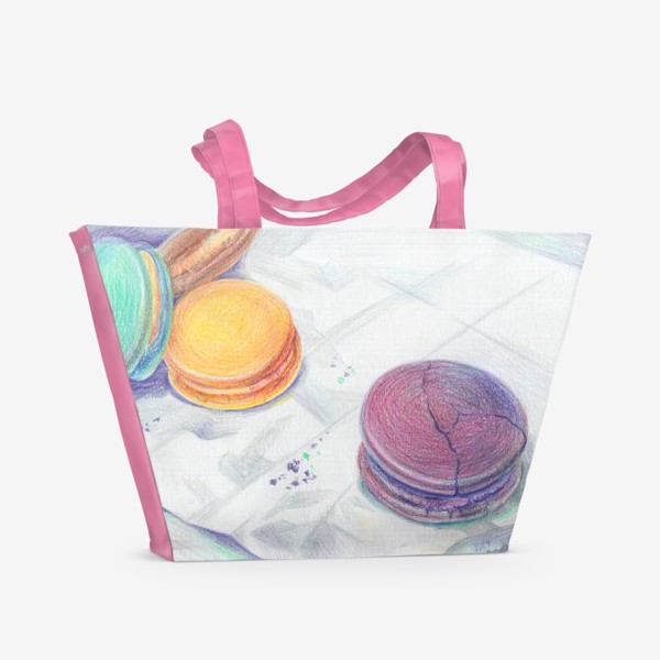 Пляжная сумка «Разноцветные макаруны»