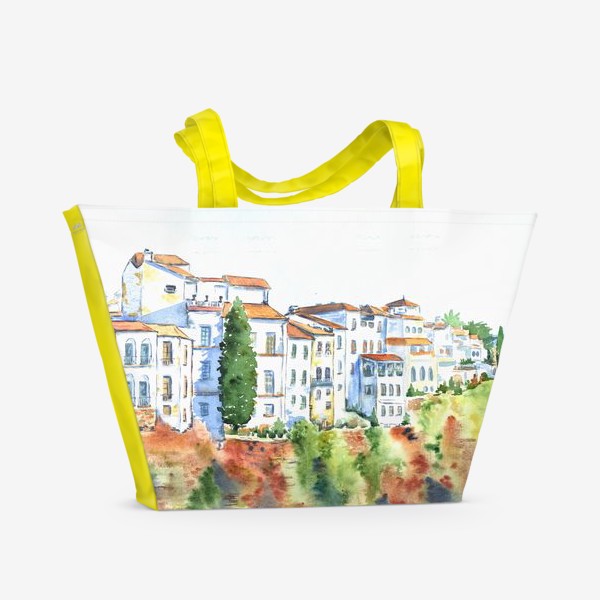 Пляжная сумка «Город над пропастью, Испания»