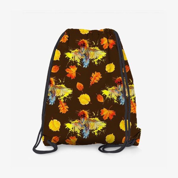 Рюкзак «Петухи и осенние листья»
