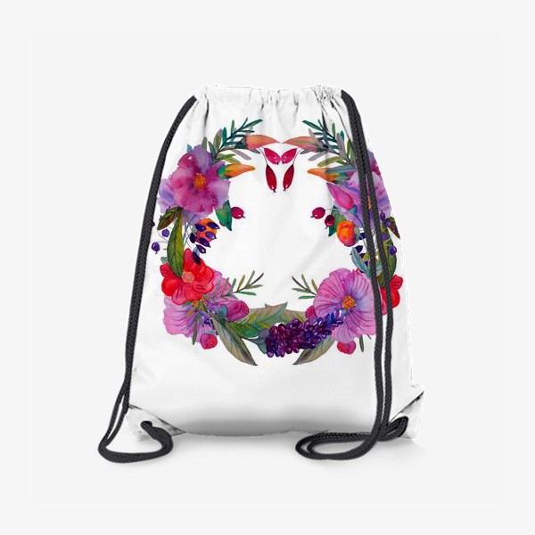 Рюкзак «Венок с цветами»
