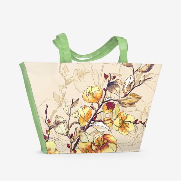 Пляжная сумка «Цветущая яблоня»