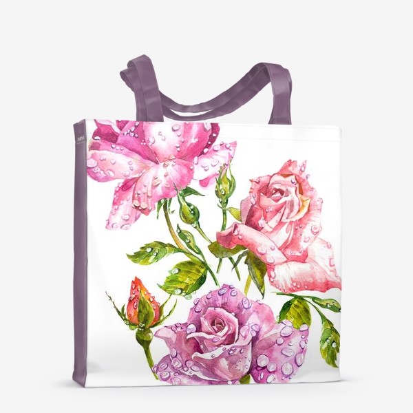 Сумка-шоппер &laquo;Watercolor roses&raquo;