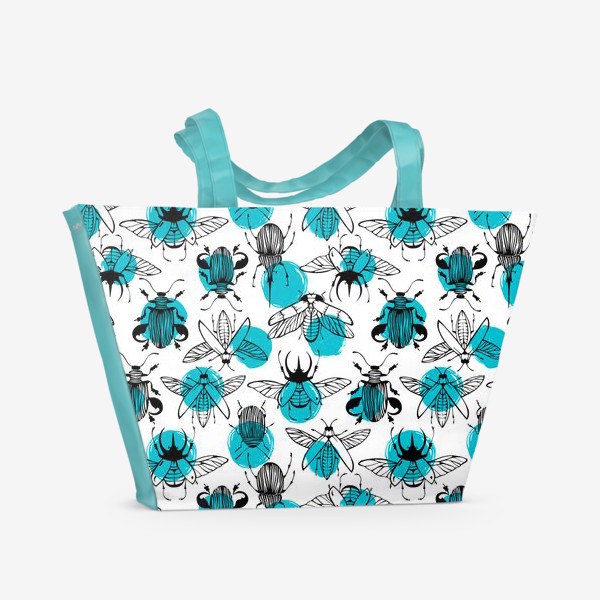 Пляжная сумка «Экзотические жуки»
