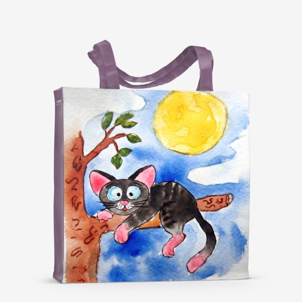Сумка-шоппер «Кот на дереве»