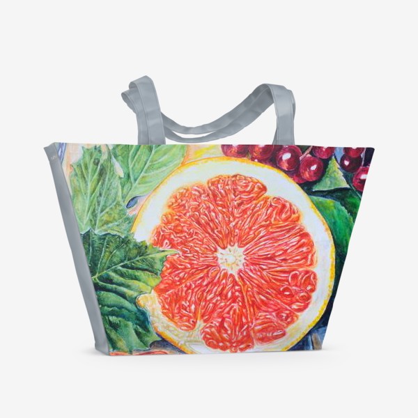 Пляжная сумка «Красный апельсин»