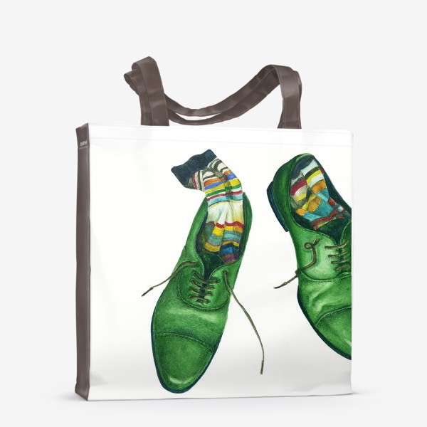 Сумка-шоппер «Зеленые ботинки»