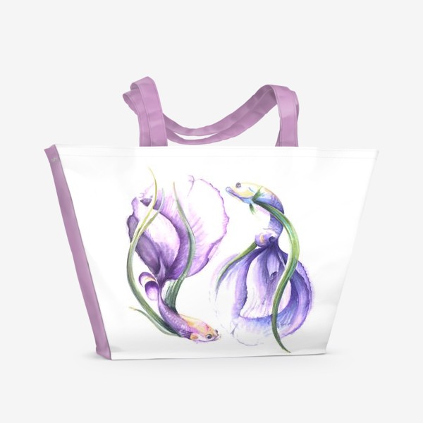 Пляжная сумка «рыбоцветы»