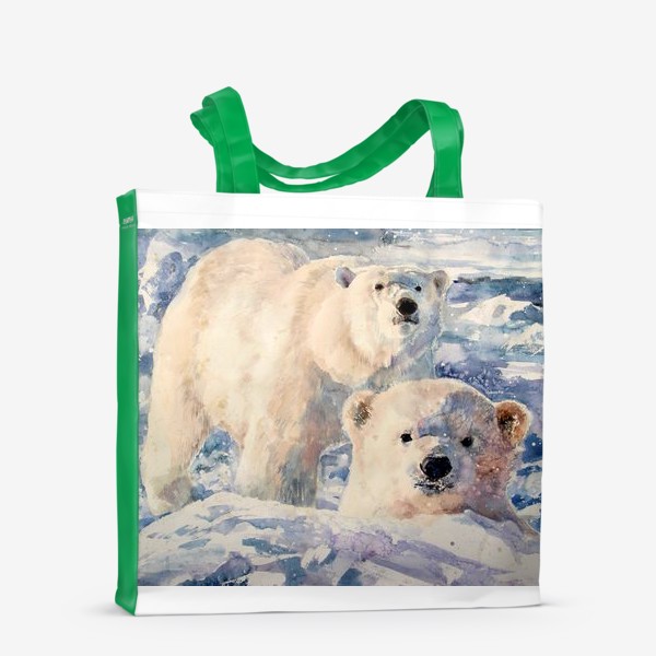 Сумка-шоппер «Белые медведи»