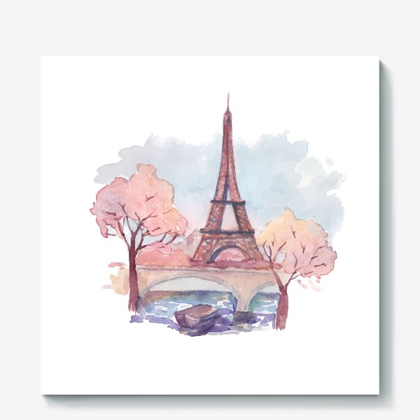 Холст «Париж. Эйфелева башня»