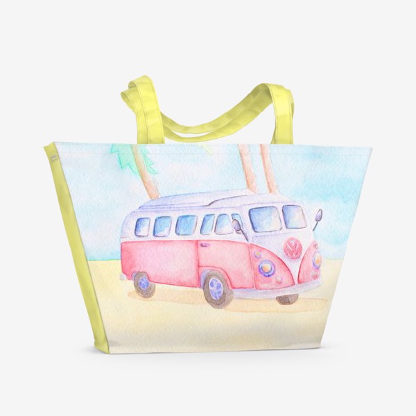 Пляжная сумка «хиппи автобус»