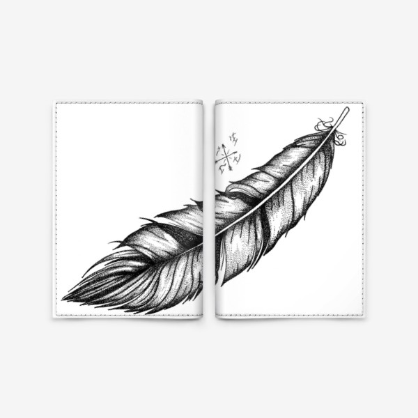Обложка для паспорта «Feather»