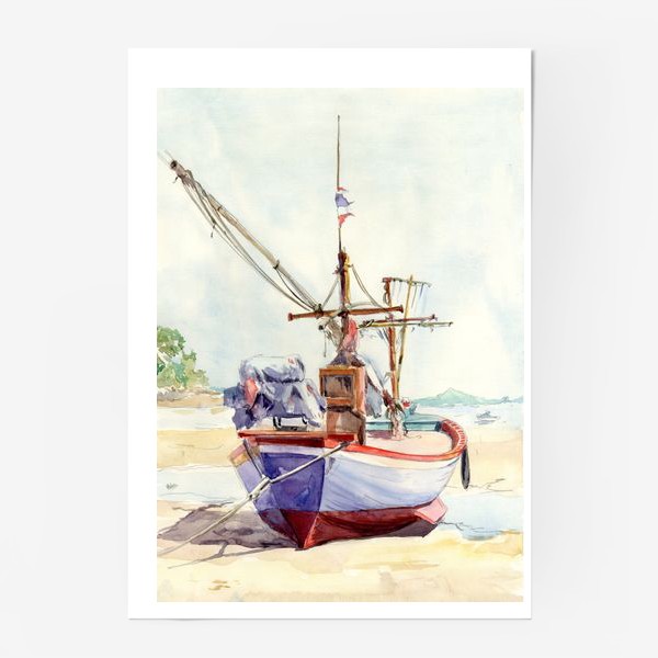 Постер «Рыбацкая лодка»