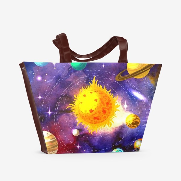 Пляжная сумка «солнечная система»
