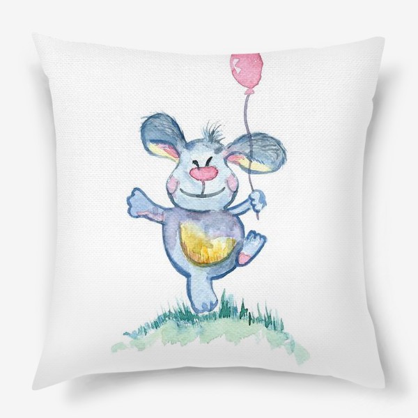 Подушка «Заяц с шариком»