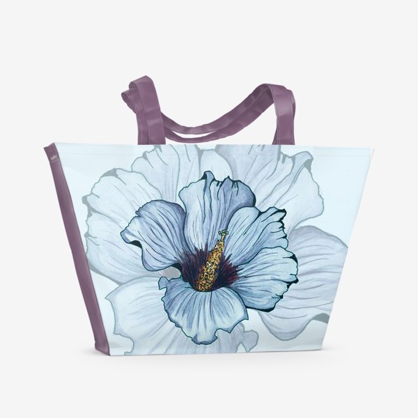 Пляжная сумка «Зимний цветок»
