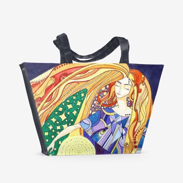 Пляжная сумка «космическая дева»