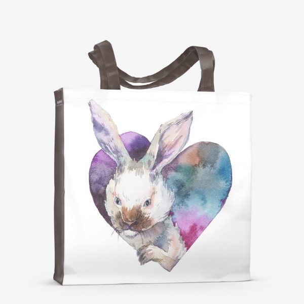 Сумка-шоппер «кролик в сердце»