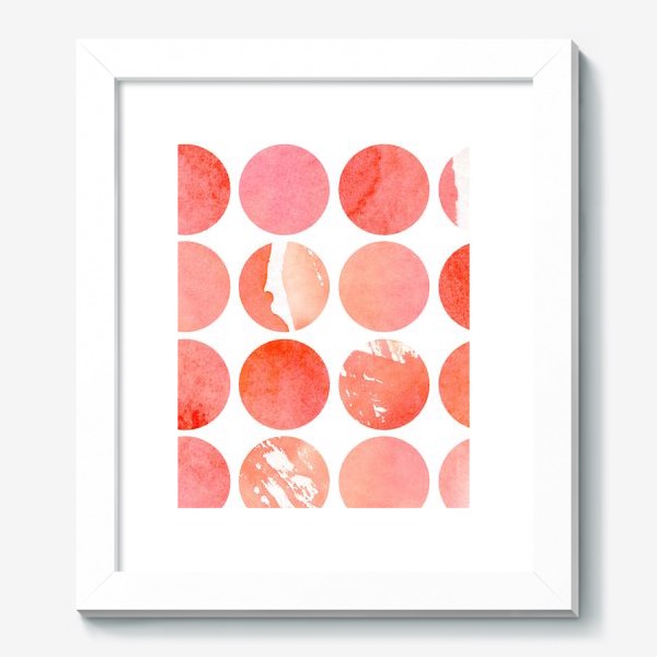 Картина «Акварельный паттерн в розовых и коралловых тонах»