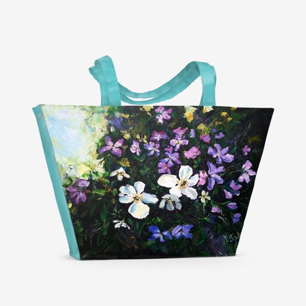 Пляжная сумка «Береговые цветы»