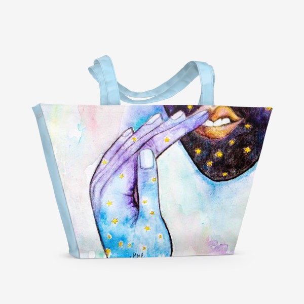 Пляжная сумка «Голова в космосе»