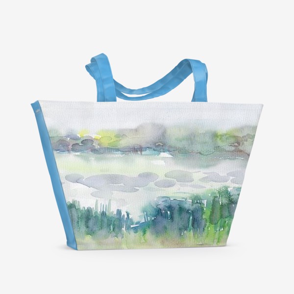 Пляжная сумка «Река утром»