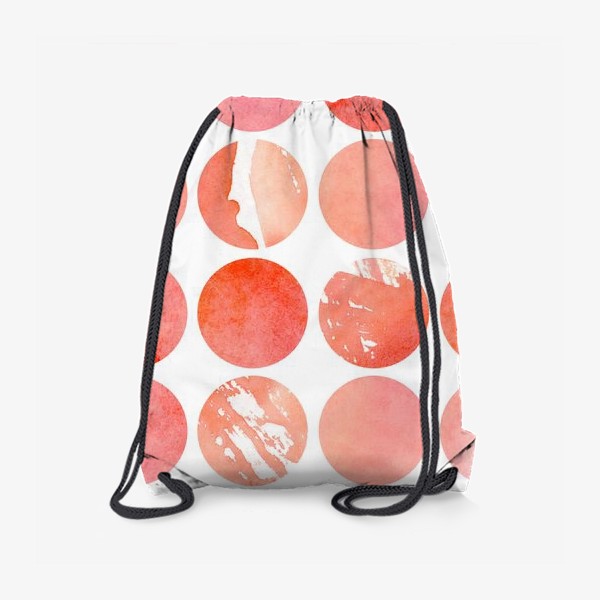 Рюкзак «Акварельный паттерн в розовых и коралловых тонах»